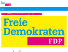 Tablet Screenshot of fdp-dortmund.de